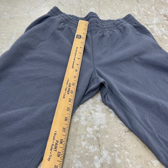 Adidas Pants Mens Medium Gray Team Squad Climalite Gray Sweatpants Zippered - Picture 13 of 16